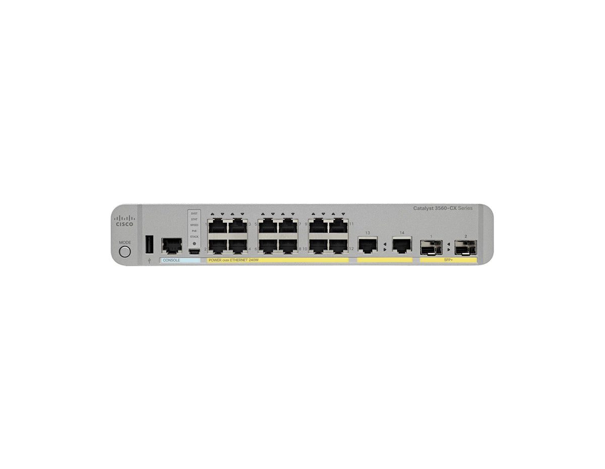 WS-C3560CX-12PD-S Cisco 12-port PoE Managed Switch