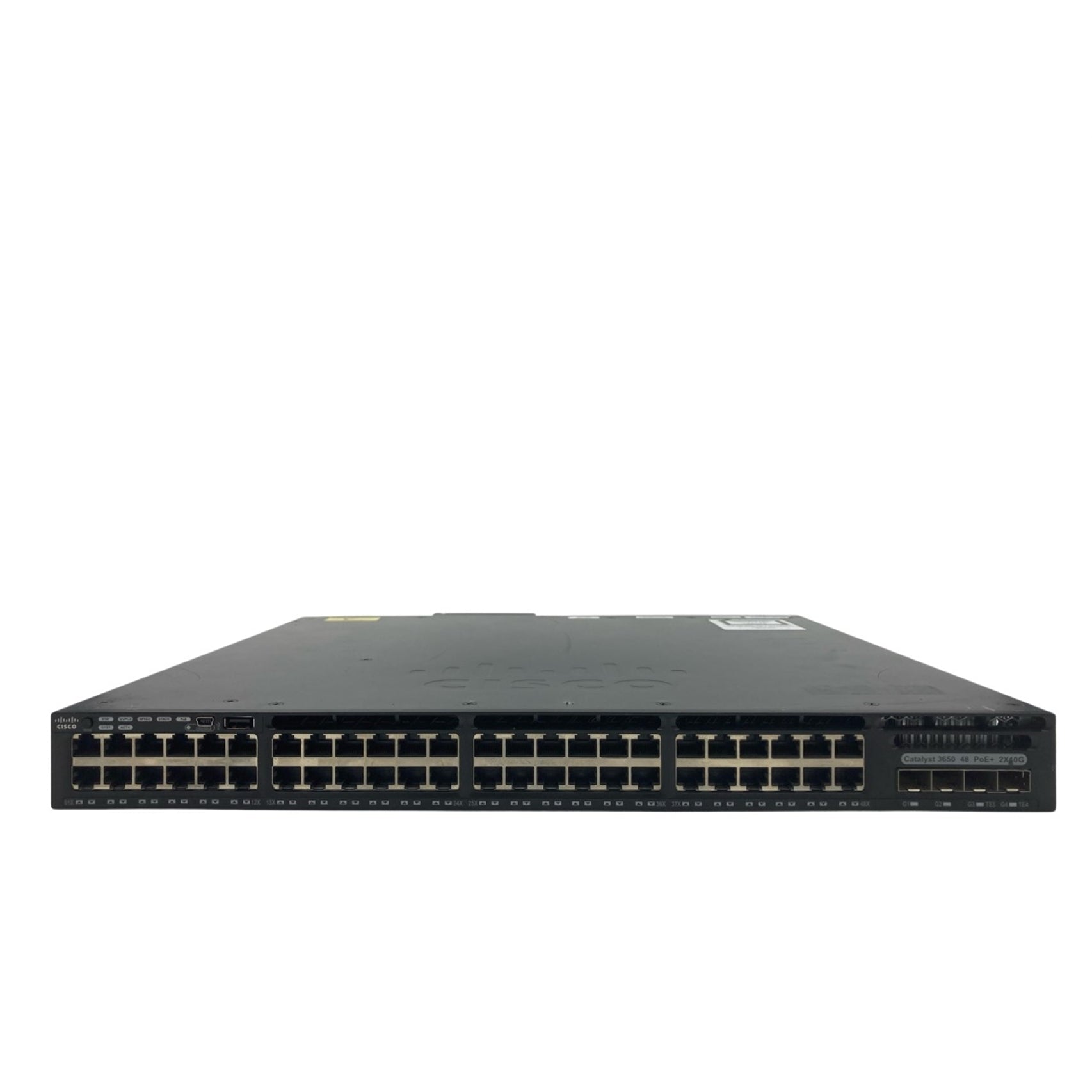 Cisco Catalyst WS-C3650-48FD-S Managed L3 Switch 48PoE+ Ethernet Ports