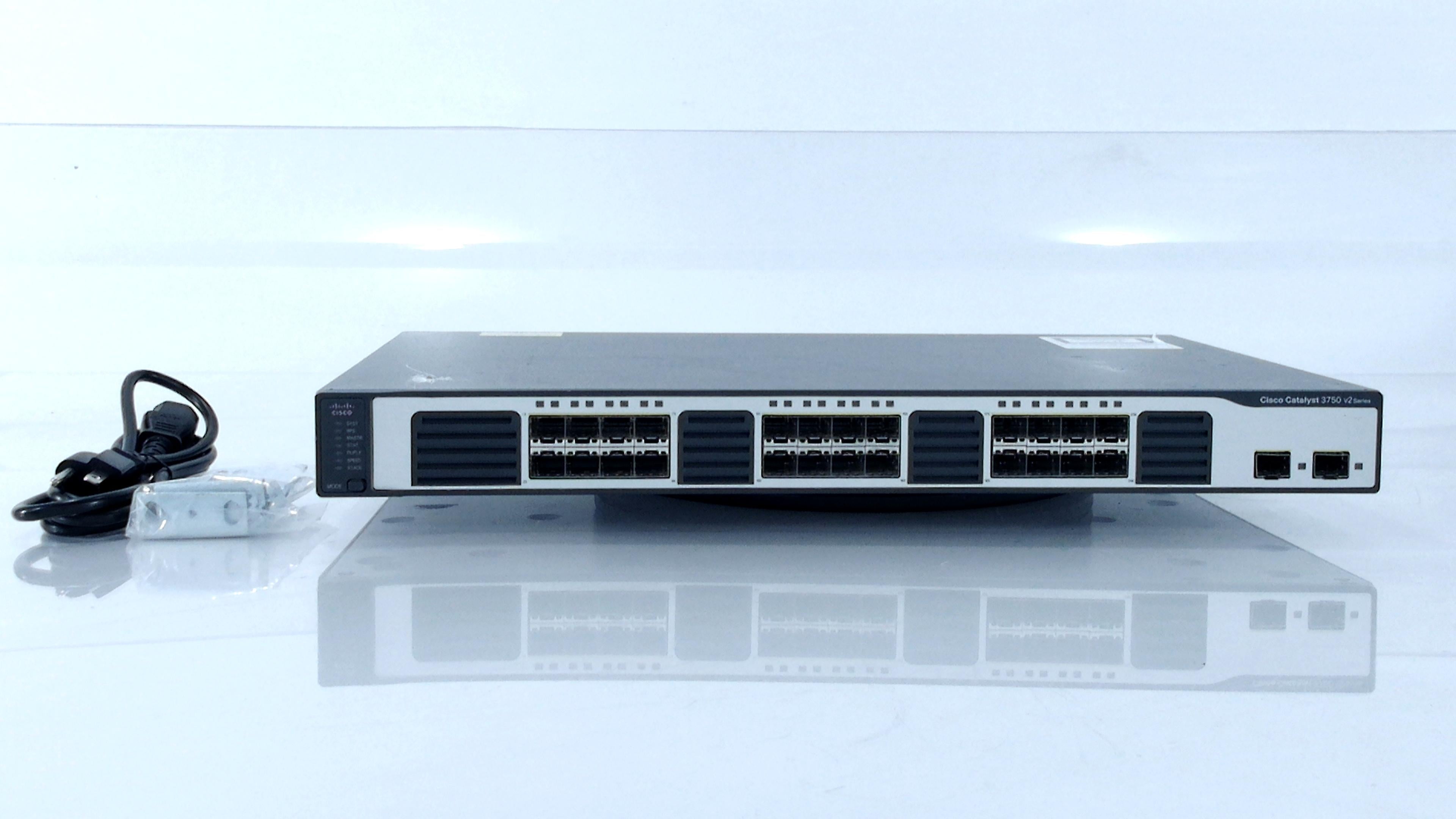 WS-C3750V2-24FS-S Cisco Catalyst 3750 24-port Switch