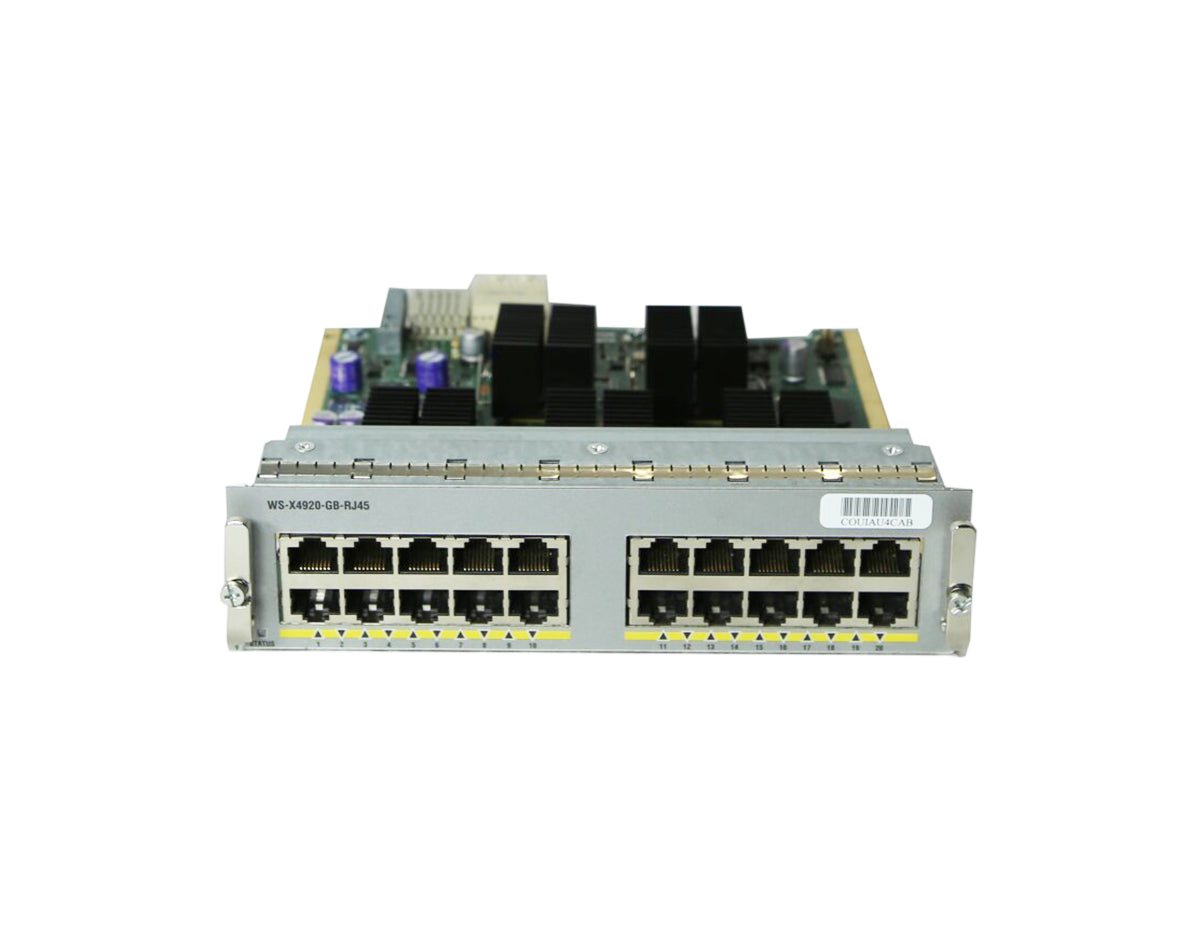 WS-X4920-GB-RJ45:Cisco Catalyst 4900M 20-port 10/100/1000 RJ-45